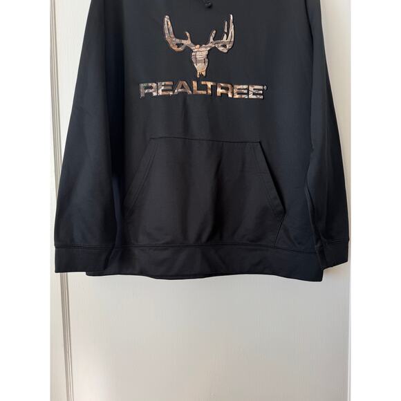 Realtree Signature Buck Logo Performance Hoodie Camo Lined Outdoor Hunting SZ XL - Picture 8 of 10